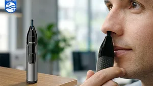 Philips Nose Trimmer Series 3000 – Nose, Ear & Eyebrow | PrecisionTrim | Fully Washable | AA Battery!