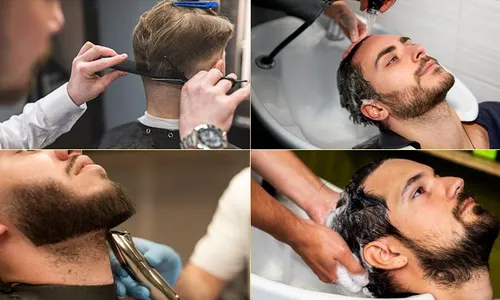 Complete Men’s Grooming Experience: Haircut + Shave + Manicure + Face Sheet Mask at Janti Salon for Men!