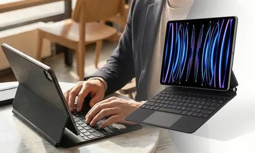 Levelo AeroBoard Saffanio Leather Wireless Keyboard For iPad Pro 12.9"