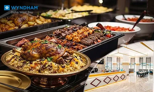 Live Grill Stations, Gourmet Flavors & Signature BBQ Every Thursday at KUBE Restaurant, Wyndham Doha West Bay!