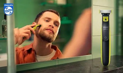 Philips OneBlade Face & Body – Trim, Edge & Shave | IPX7 Waterproof | 45-Min Battery!