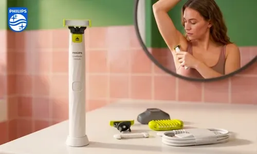 Philips OneBlade Intimate - SkinProtect Blade | 3mm Trimming Comb | 100% Waterproof!