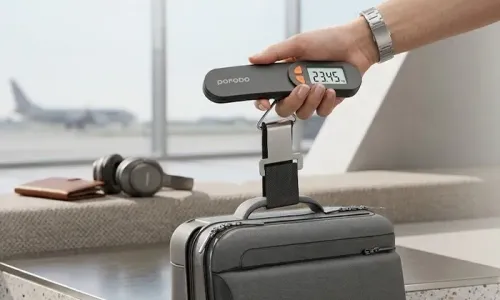 Porodo Lifestyle Accuscale High-Precision Luggage Scale – 50kg Max | Tare Function | 4 Units!