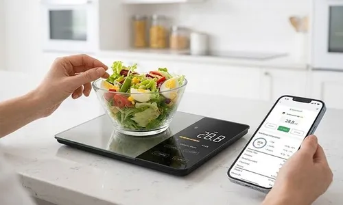 Smart Kitchen Scale – Tracks 23 Nutrients | Bluetooth App | 5kg Precision Scale!