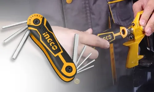 8-in-1 Folding Hex Key Tool!