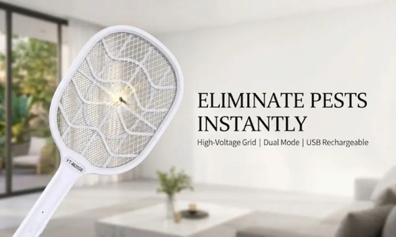 USB Rechargeable Electric Mosquito Swatter!