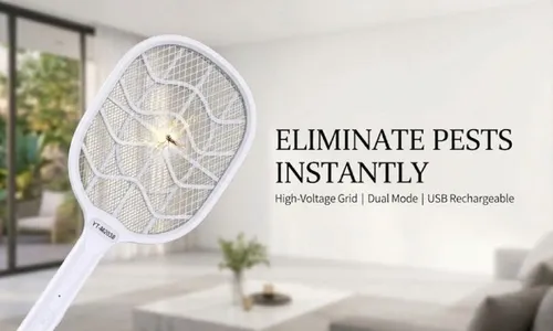 USB Rechargeable Electric Mosquito Swatter!