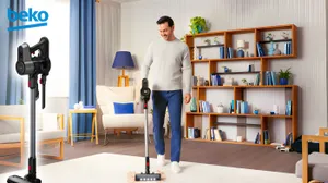 Beko ErgoClean Pro 2-in-1 Cordless Vacuum – 45 Min Runtime | Bagless | LED Screen!