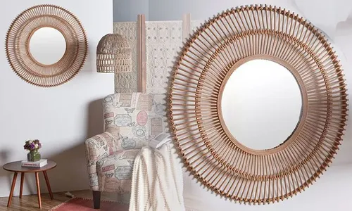 Bamboo Rattan Mirror!
