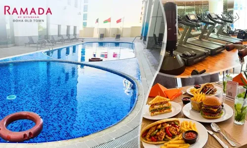 Pool Day-Pass with F&B Credit & Gym Access at Ramada by Wyndham Doha Old Town!
