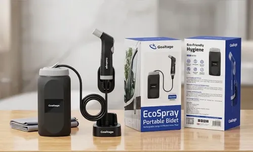 Goaltage EcoSpray Portable Bidet - 2.5L Tank | 2 Pressure Settings | IPX6 USB-C!