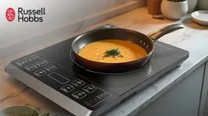 Russell Hobbs J12 Single Infrared Cooktop 2000W – 8 Heat Settings | Timer | Easy Clean!