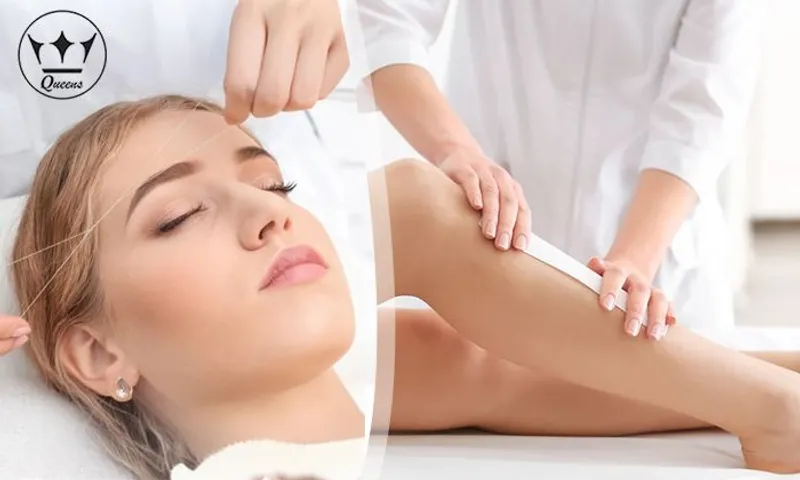 Waxing & Threading for ladies at Queens Salon!