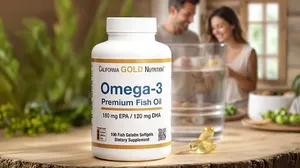 California Gold Nutrition Omega-3 Fish Oil 1100mg – EPA and DHA | Heart Health | 100 Softgels!