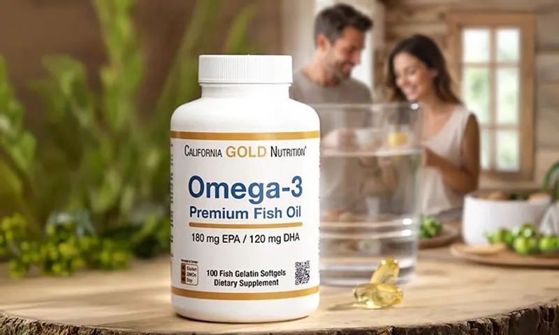 California Gold Nutrition Omega-3 Fish Oil 1100mg – EPA and DHA | Heart Health | 100 Softgels!