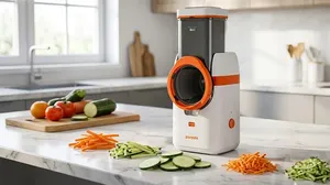 Porodo Lifestyle Electric Vegetable Cutter 80W – Slice | Shred | Grate | One Button!