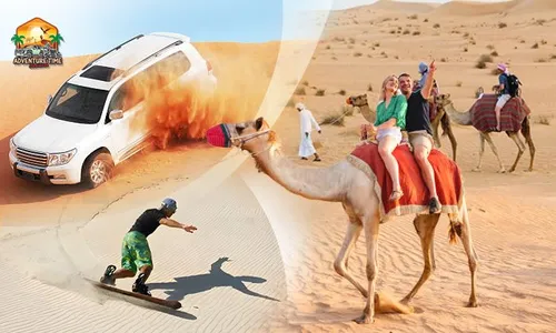 Adventure Time! Half-Day Desert Safari with Snacks & Camel Ride!