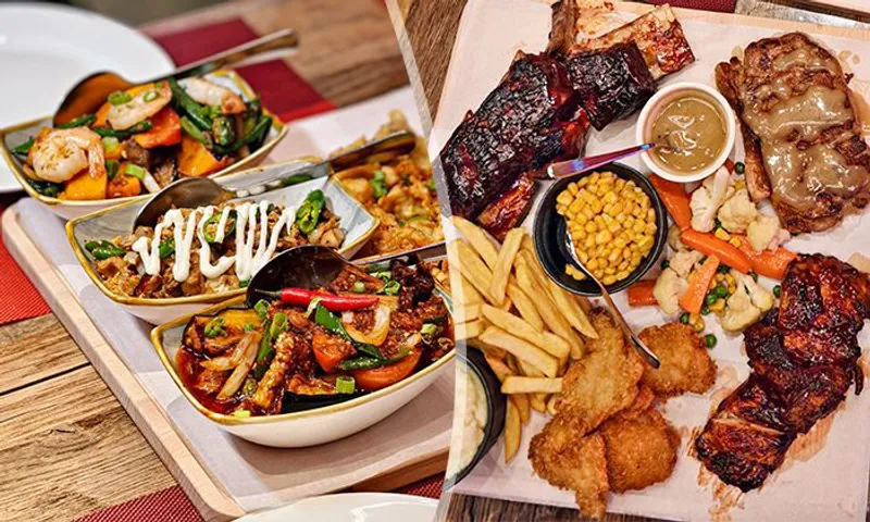 Overloaded Sharing Platters at Deqada Restaurant!