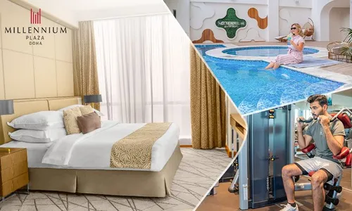 One-Bedroom Suite Staycation for TWO with Breakfast, Pool & Gym Access at Millennium Plaza Hotel!