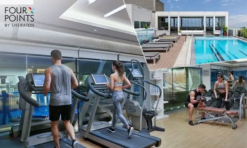 Full Fitness Access: Gym, Cold Plunge, Pool, Jacuzzi & Sauna at Four Points by Sheraton!