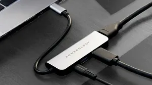 Powerology 4-in-1 USB-C Hub with HDMI & USB 3.0 – 4K HDMI | 60W PD | 5Gbps Data Transfer!