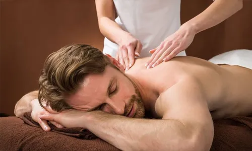 Men's Massage, Facial & Moroccan Bath at The Pearl!
