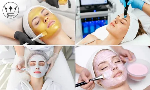 Facials for Ladies: Gold, Diamond Facial, Hydrafacial & More at Queens Salon!