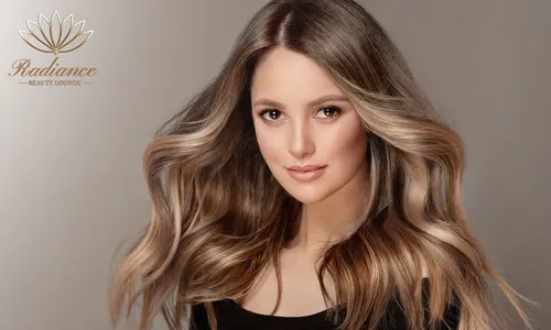Hair Glow-Up with Color, Gold Mask & Blow-Dry at Radiance Beauty Lounge, Millennium Place Hotel!