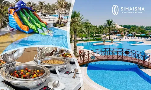 Pool & Beach Day Pass with Weekday Lunch or Weekend Brunch at Simaisma, A Murwab Resort!