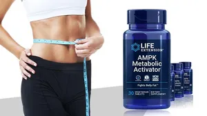 Fight Unwanted Belly Fat! Life Extension AMPK Metabolic Activator, Gluten-free Vegetarian Tab!