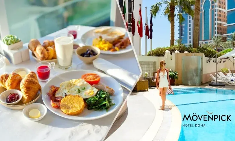 Weekday & Weekend Breakfast Buffet with Pool Access at Mövenpick Hotel Doha!