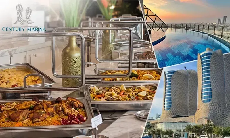 International Lunch Buffet with Friday Pool Access at Century Marina Hotel!