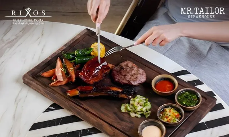 Premium Themed Dining Experience at Mr. Tailor Steakhouse, Rixos Gulf Hotel Doha!