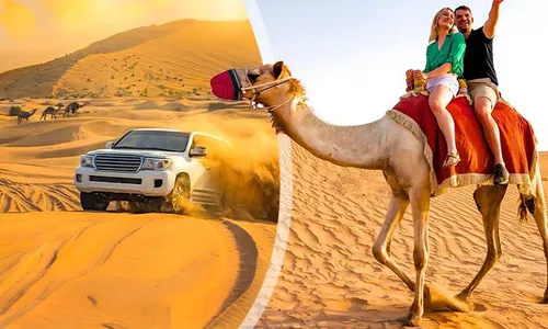 Adventure Time! Half-Day Desert Safari with Snacks & Camel Ride!