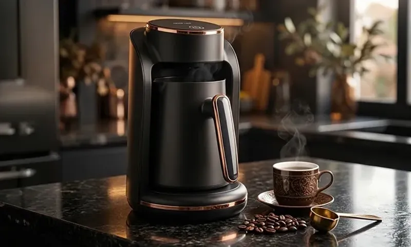 Green Lion Mazaj Turkish Coffee Maker - 5 Cups in 2–3 Min | Auto Shut-Off | BPA-Free!