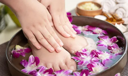 Soft, Smooth & Pampered: Lavender Paraffin Hand & Foot Spa with Mani-Pedi for Ladies!