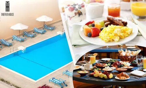 Breakfast Buffet & Pool Access at Treffen House Hotel!