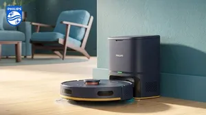 Philips HomeRun 2000 Series Robot Vacuum Cleaner - 6000Pa Suction | Vac & Mop | 70-Day Auto-Empty!