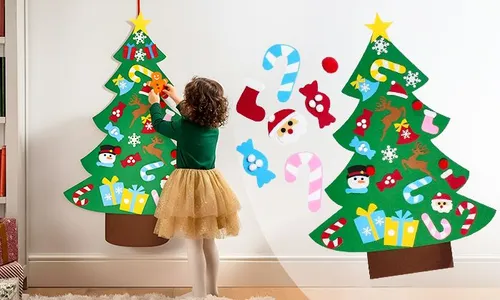 Felt Festive Tree with Detachable Decorations!