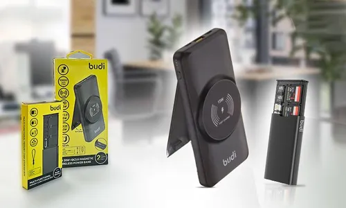 Budi Magnetic Wireless Power Bank + Multi-Functional Memory Card Storage Box!