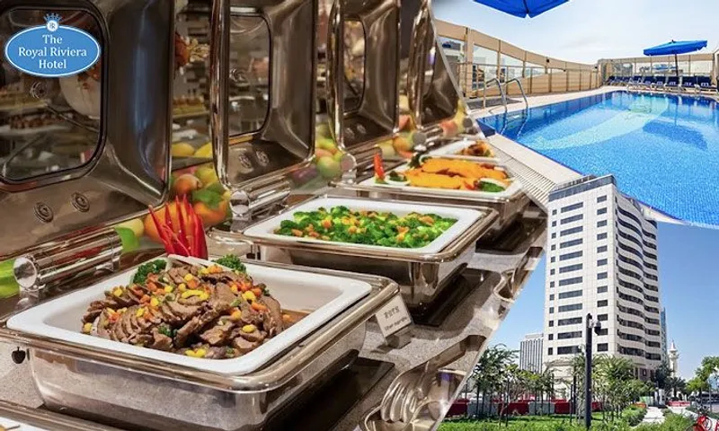 Lunch OR Dinner Buffet with Pool Access at The Royal Riviera Hotel!