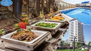 Lunch OR Dinner Buffet with Pool Access at The Royal Riviera Hotel!