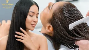 Deep Moisturize & Style: Hair Mask, Hair Trim & Blow-Dry for Ladies!