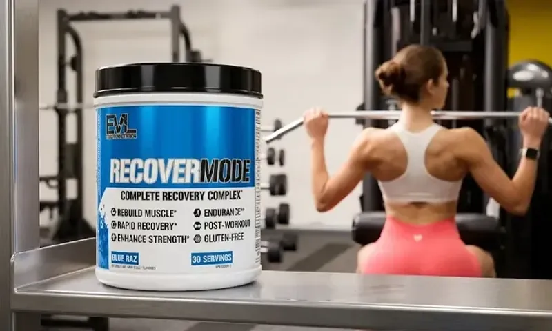 EVL Nutrition RecoverMode Post-Workout – 5g BCAAs | 3g Creatine | Glutamine & L-Carnitine | 30 Servings!