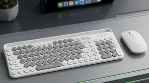 Green Lion Wireless Duo Keyboard and Mouse - 2.4GHz | Silent Mouse | Round Keys!