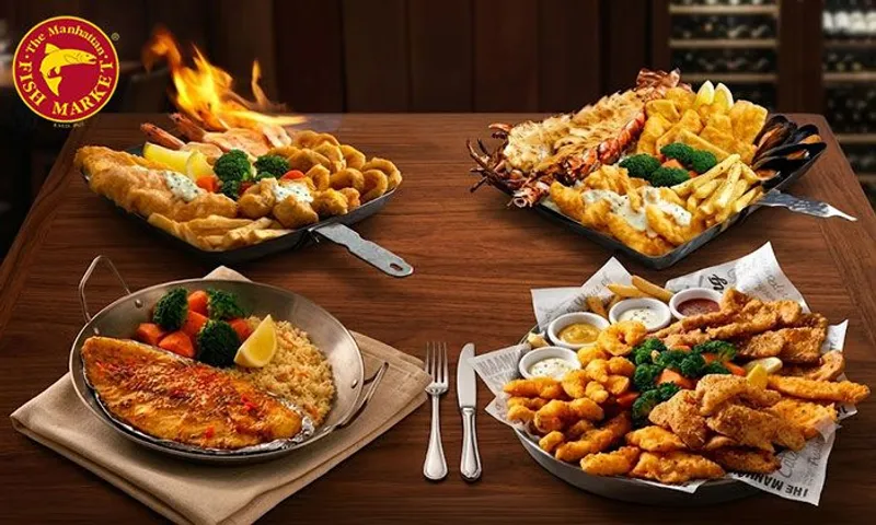 Delicious Seafood Selection at The Manhattan Fish Market!