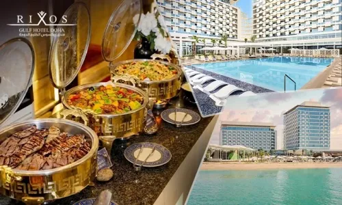 Choose Your Friday Escape: Brunch with Pool & Beach Access OR Turkish Night Buffet at Rixos Gulf Hotel Doha!