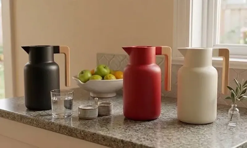 Aveva Japanese Design Insulated Carafe 2.1L – Detachable Beech Handle | 304 Stainless Steel!