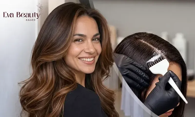 Hair Roots Touch-Up, Full Color OR Highlights for Ladies at Eva Beauty!
