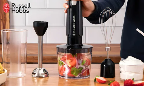 Russell Hobbs Desire 3-in-1 Hand Blender – Blend | Chop | Whisk | 500W!